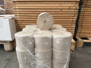 Ca. 432x Toiletpapier Coreless 1 laags recycled tissue 1400 vel